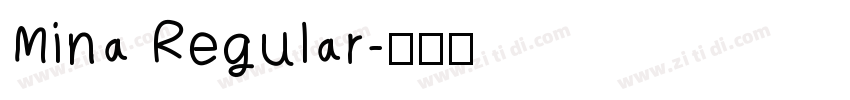 Mina Regular字体转换